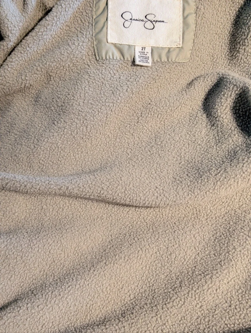 Jessica Simpson Cozy Hooded Puffer Jacket in Light Sage T2